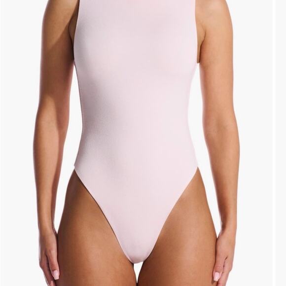 Naked Wardrobe Pale Pink NW Sleeveless Bodysuit size XL - Picture 1 of 5